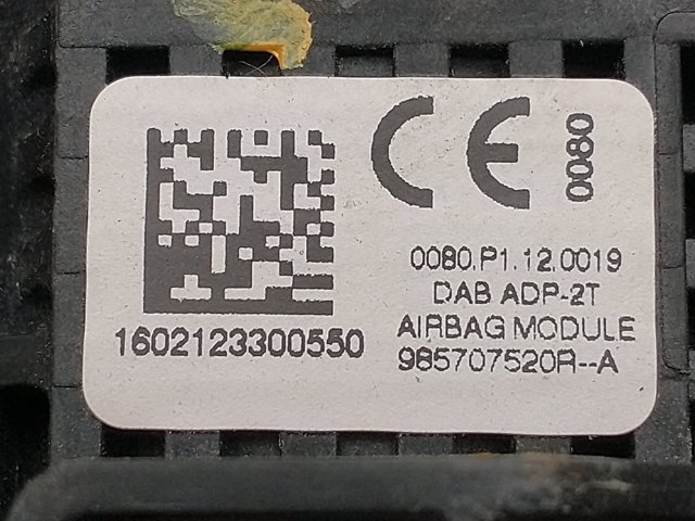 RENAULT 985707520R Подушка безопасности водителя в наличии Днепр