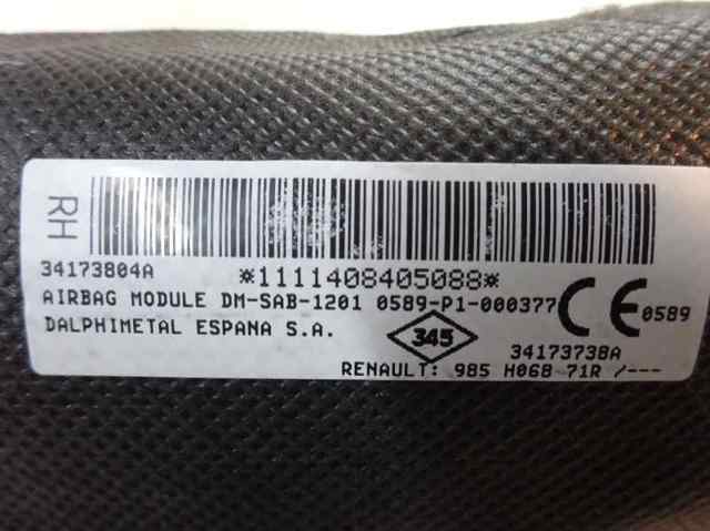 RENAULT 985H06871R Подушка безопасности (AIRBAG) спинки сиденья правого в наличии Полтава