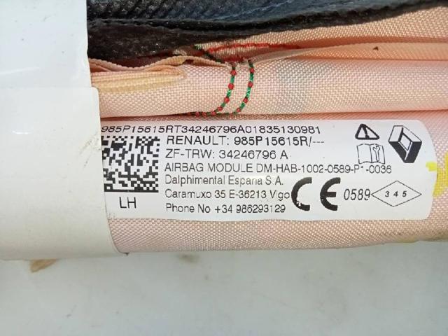 RENAULT 985P15615R Подушка безопасности (AIRBAG) шторка боковая левая в наличии Павлоград