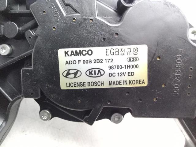 987001H000 HYUNDAI Мотор стеклоочистителя заднего стекла купить в Каменское