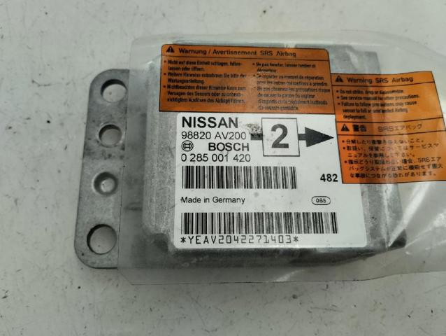 98820AV200 NISSAN Модуль-процессор управления подушкой безопасности (ЭБУ AIRBAG) купить в Ужгород
