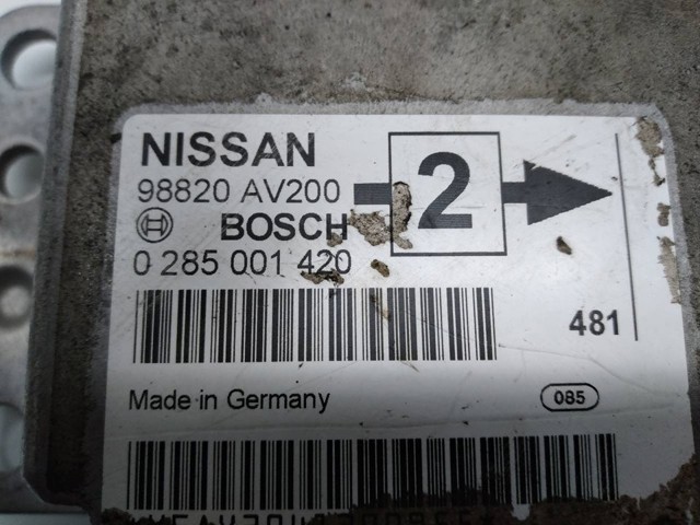 NISSAN 98820AV200 Модуль-процессор управления подушкой безопасности (ЭБУ AIRBAG) в наличии Львов