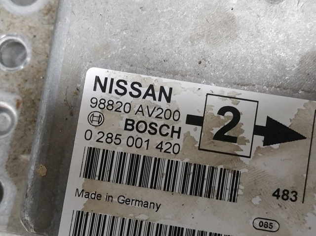 98820AV200 NISSAN Модуль-процессор управления подушкой безопасности (ЭБУ AIRBAG) купить в Полтава