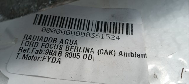 FORD 98AB8005DD Радиатор в наличии Харьков