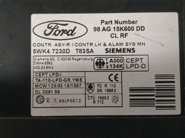 FORD 98AG15K600DD в наличии Львов