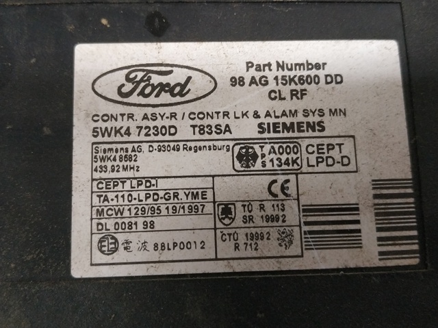 98AG15K600DD FORD купить в Львов