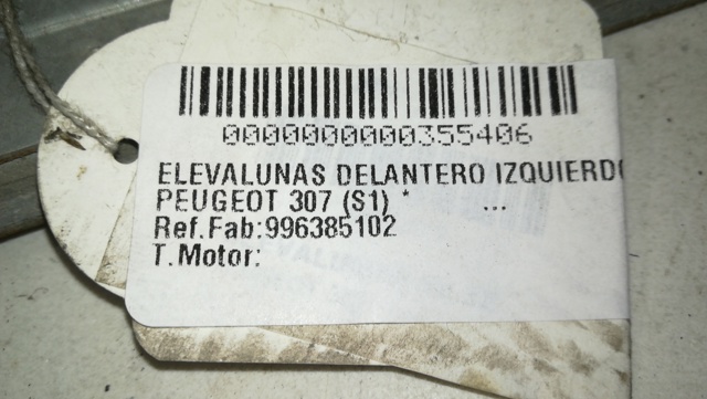 PEUGEOT 996385102 Мотор стеклоподъемника двери передней левой в наличии Одесса