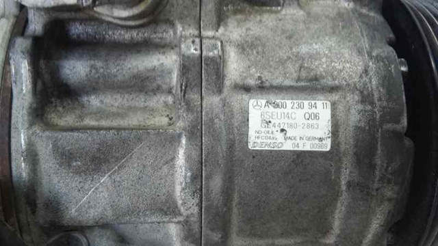 Compressor de ar condicionado para Mercedes Vaneo Compact Van 1.7 CDI Vaneo D-66 A 000 230 94 11