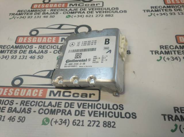 Câmara do sistema para asseguramento de visibilidade A0009057302 Mercedes