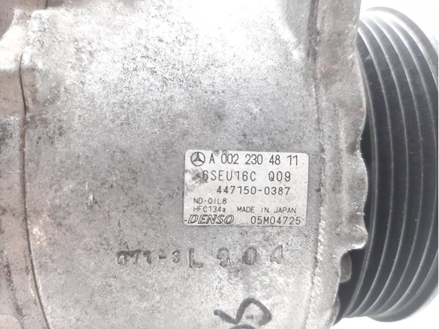 Compressor de ar condicionado para Mercedes-Benz A-Class A 180 CDI (169.007, 169.307) 640940 A0022304811