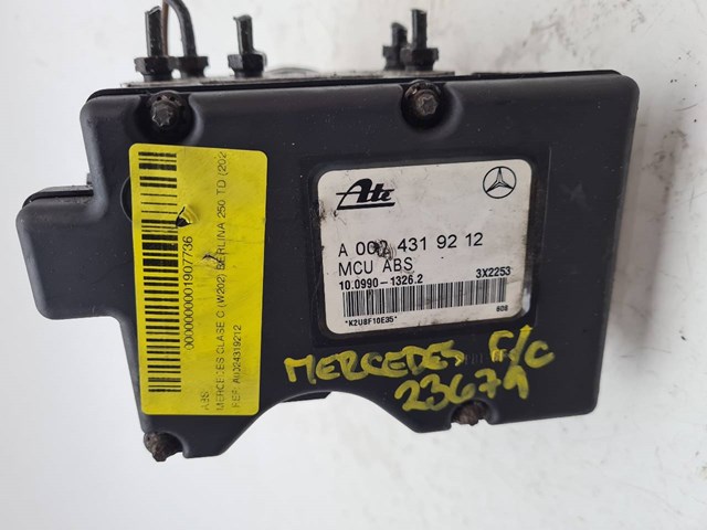 ABS para Mercedes-Benz C-Class C 250 Turbo-D (202.128) 605960 A0024319212