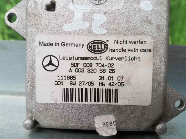 Unidade de controle de faróis de xênon para Mercedes-Benz E-Class 400 CDI (211.028) 628961 A0038205826
