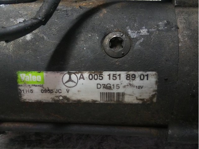 Motor de arranque para Mercedes-Benz Sprinter 3-T Van (906) (2006-2009) 218 CDI (906.611,906.613) OM642896OM642992 A0051518901