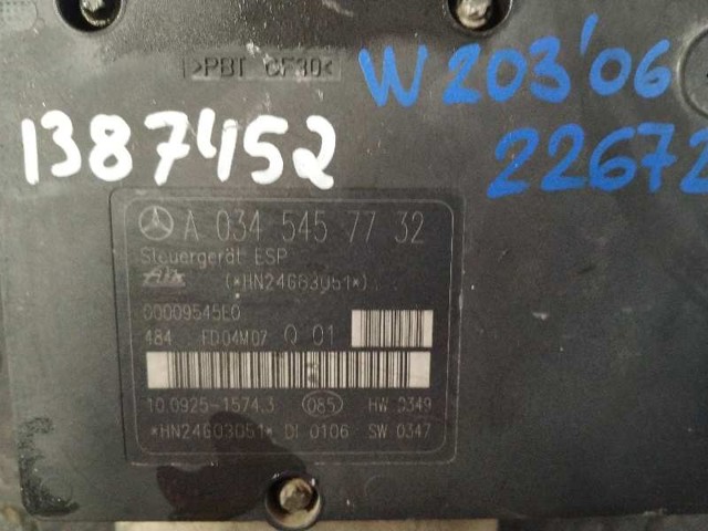 A0054312912 MERCEDES Блок АБС купить в Одесса