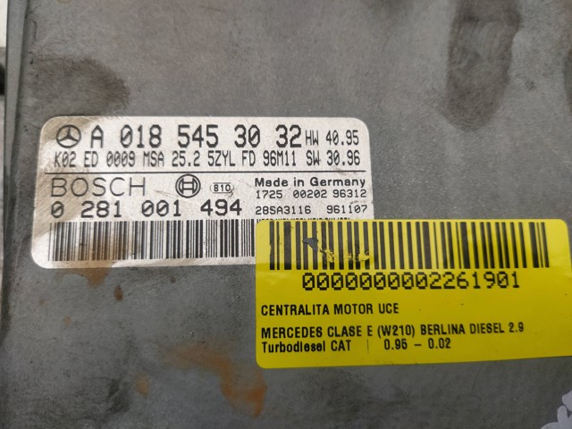 A0185453032 MERCEDES Модуль управления (ЭБУ) двигателем купить в Запорожье