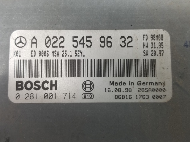 MERCEDES A0225459632 Модуль управления (ЭБУ) двигателем в наличии Днепр