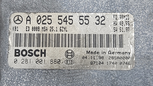 MERCEDES A0255455532 Блок управления двигателем в наличии Черновцы