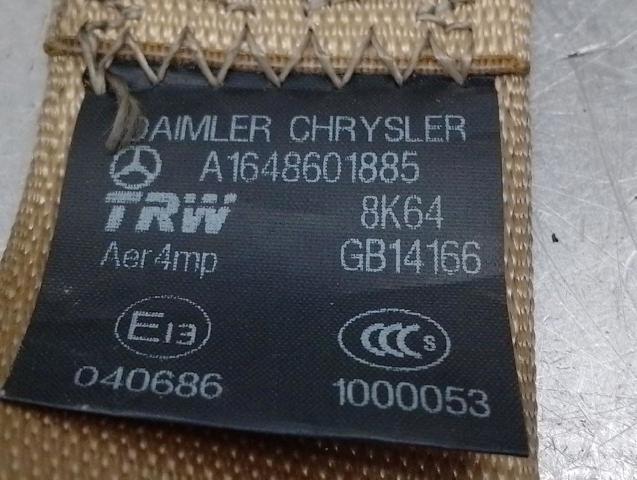 MERCEDES A16486018859C94 Ремень безопасности задний правый в наличии Харьков