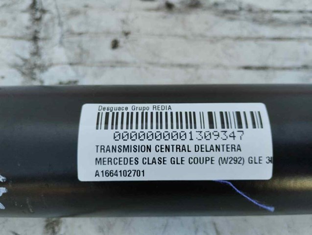 A1664102701 MERCEDES Вал карданный к переднему мосту купить в Тернополь