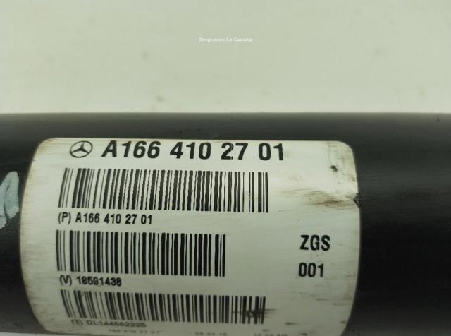 MERCEDES A1664102701 Вал карданный к переднему мосту в наличии Запорожье