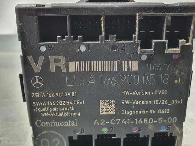 A1669000518 MERCEDES Блок комфорта передней двери купить в Полтава