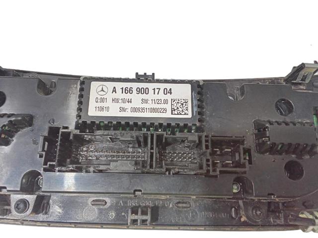 Unidade de controlo dos modos de aquecimento/condicionamento Mercedes ML/GLE W166