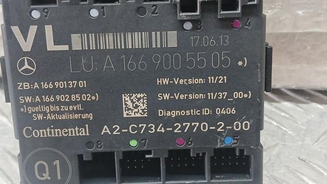 MERCEDES A1669005505 Блок комфорта передней двери в наличии Винница
