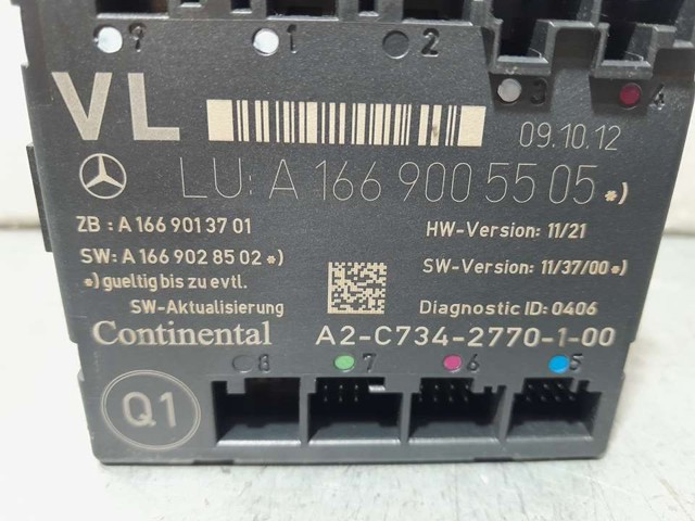 MERCEDES A1669005505 Блок комфорта передней двери в наличии Украина