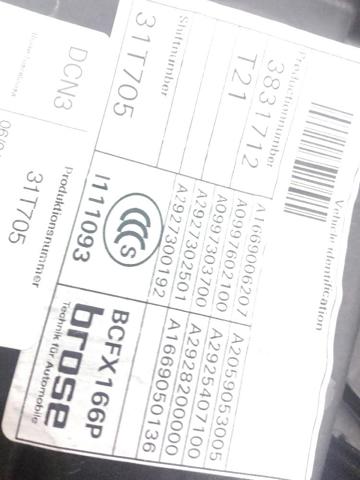 MERCEDES A1669006207 Блок комфорта задней двери в наличии Павлоград