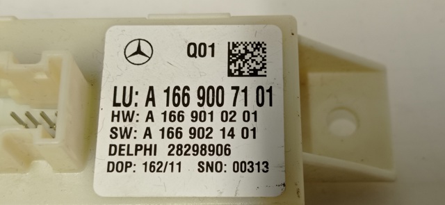 MERCEDES A1669007101 Модуль управления (ЭБУ) светом фар в наличии Чернигов