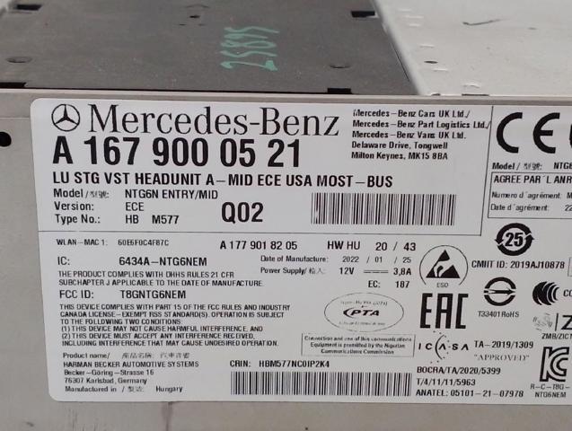 A1679000521 MERCEDES купить в Черкассы