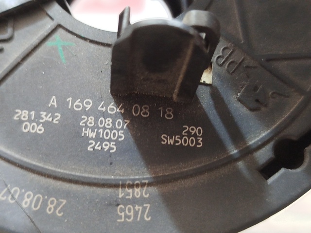 Anel AIRBAG de contato, cabo plano do volante Mercedes A W169