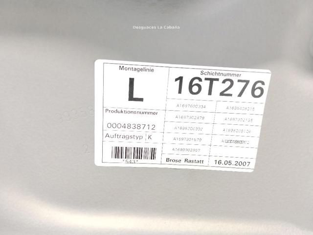 A1697303779 MERCEDES Механизм стеклоподъемника двери задней левой купить в Кривой Рог