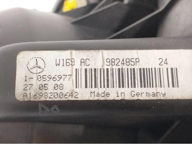 Motor de aquecimento para Mercedes-Benz B-Class B 180 CDI (245.207) OM640940 A1698200642