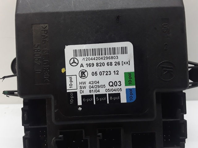 Mecanismo de acionamento de vidro da porta dianteira direita A1698206826 MERCEDES