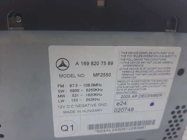 1698207589 MERCEDES Магнитола купить в Тернополь