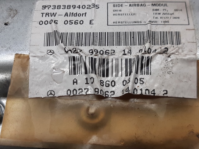 MERCEDES A1708600305 Подушка безопасности (AIRBAG) двери передней левой в наличии Львов