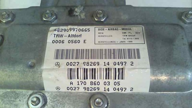 MERCEDES A1708600305 Подушка безопасности (AIRBAG) двери передней левой в наличии Чернигов