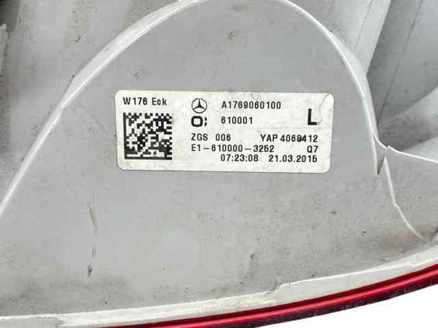 A1769060100 Фонарь задний левый купить Винница