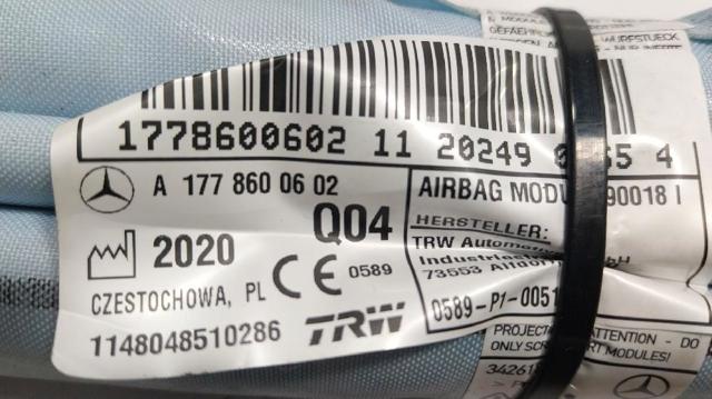 1778600602 Подушка безопасности (AIRBAG) шторка боковая правая купить Ужгород