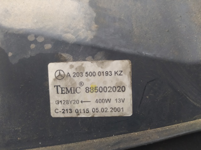 A2035000193KZ MERCEDES Диффузор радиатора охлаждения, в сборе с мотором и крыльчаткой купить в Хмельницкий