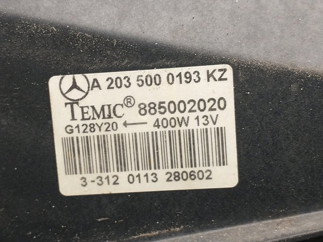MERCEDES A2035000193KZ Диффузор вентилятора в сборе с мотором и крыльчаткой в наличии Днепр