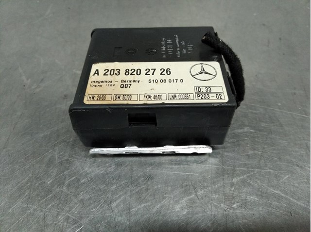 Módulo eletrônico para Mercedes-Benz Classe S S 320 CDI (220.026, 220.126) 613960 A2038202726