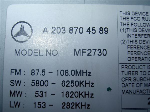 MERCEDES A2038704589 в наличии Черкассы