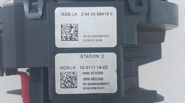 Comutador instalado na coluna da direção, montado Mercedes C W204