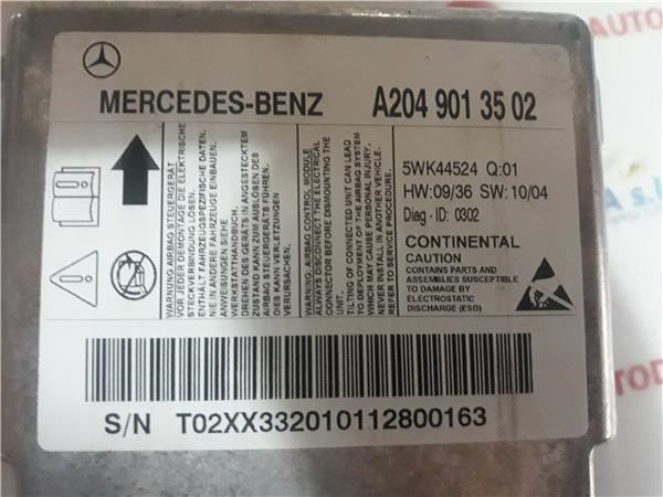 MERCEDES 2049013502 Модуль-процессор управления подушкой безопасности (ЭБУ AIRBAG) в наличии Львов