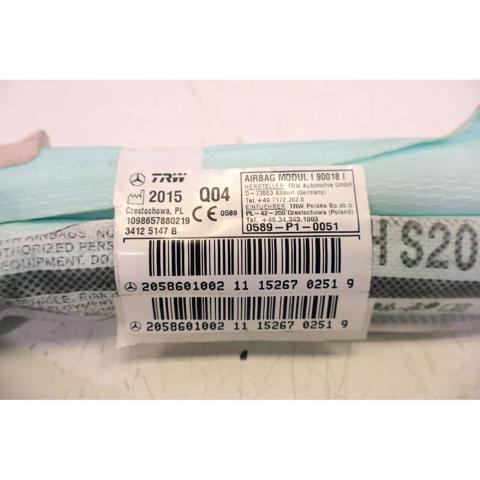 MERCEDES 2058601002 Подушка безопасности (AIRBAG) шторка боковая левая в наличии Украина