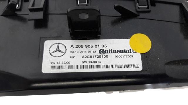 MERCEDES A2059058105 Блок управления кондиционером в наличии Житомир