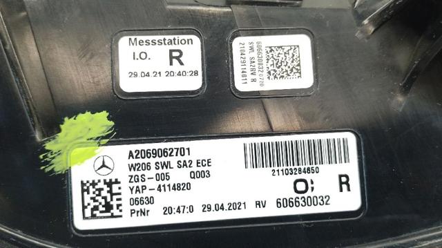 MERCEDES A2069062701 в наличии Одесса