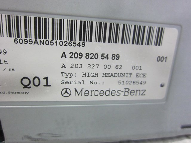MERCEDES A2098205489 Магнитола (радио AM/FM) в наличии Николаев